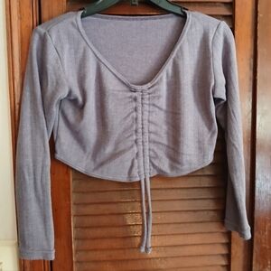 K H Martin  Ballet Top, Cropped Knit, Long Sleeve. Size 3